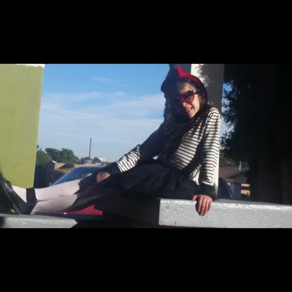 Girls Striped Mesh Layered Tulle Skirt Long Sleeve Dress Ring O Neck 140 8-10 - Picture 4 of 7